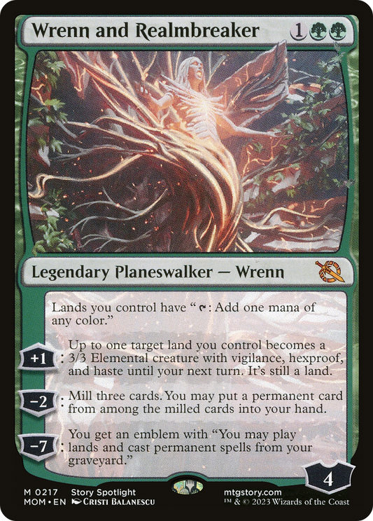 Wrenn and Realmbreaker (MOM-217) - March of the Machine Foil