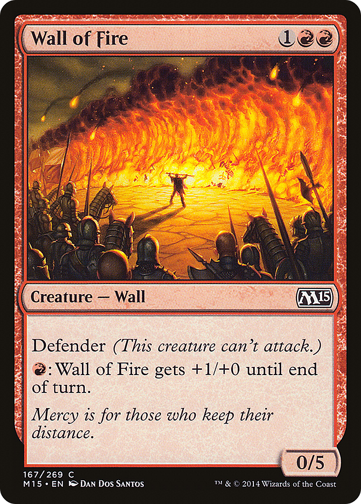 Wall of Fire (M15-167) - Magic 2015 Foil