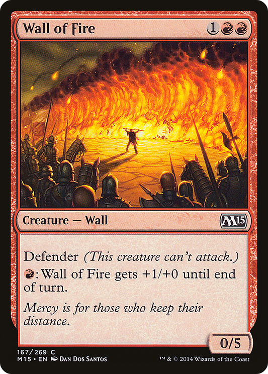 Wall of Fire (M15-167) - Magic 2015 Foil