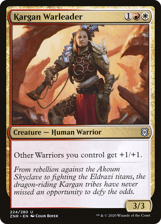 Kargan Warleader (ZNR-224) - Zendikar Rising Foil