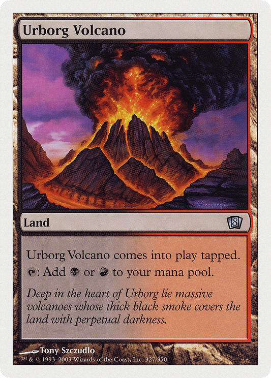 Urborg Volcano (8ED-327) - Eighth Edition