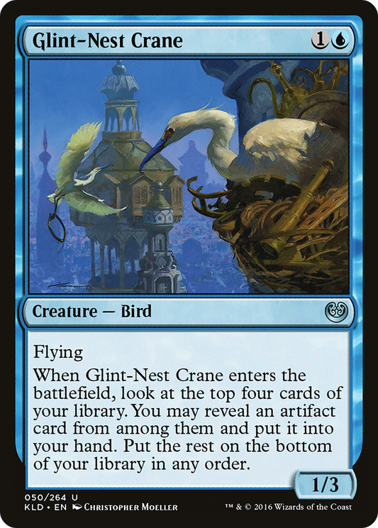 Glint-Nest Crane (KLD-050) - Kaladesh Foil