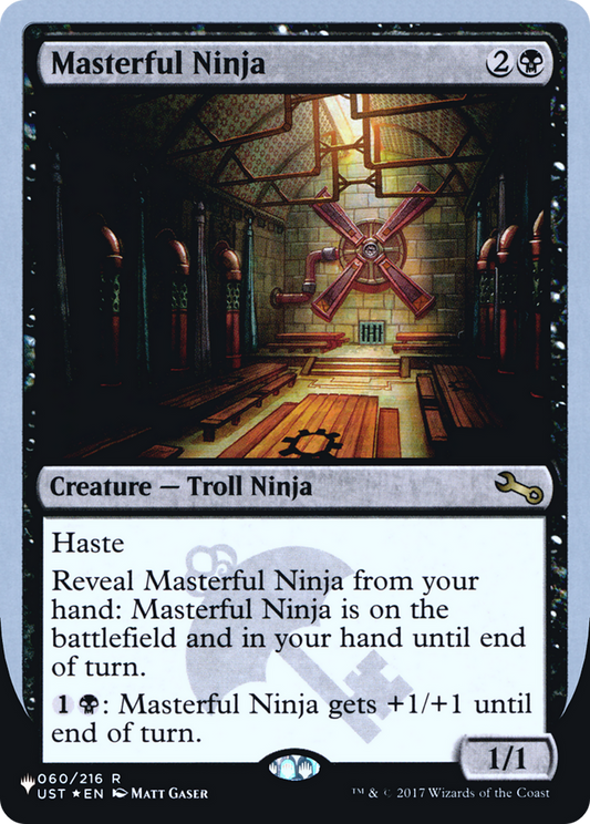 Masterful Ninja (ULST-022) - The List (Unfinity Foil Edition) Foil