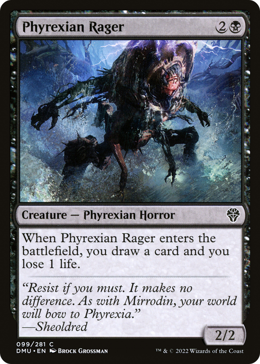 Phyrexian Rager (DMU-099) - Dominaria United Foil