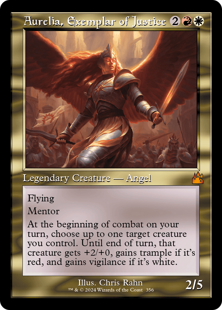 Aurelia, Exemplar of Justice (RVR-356) - Ravnica Remastered