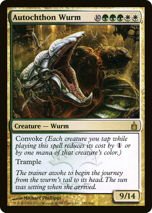 Autochthon Wurm (RAV-191) - Ravnica: City of Guilds