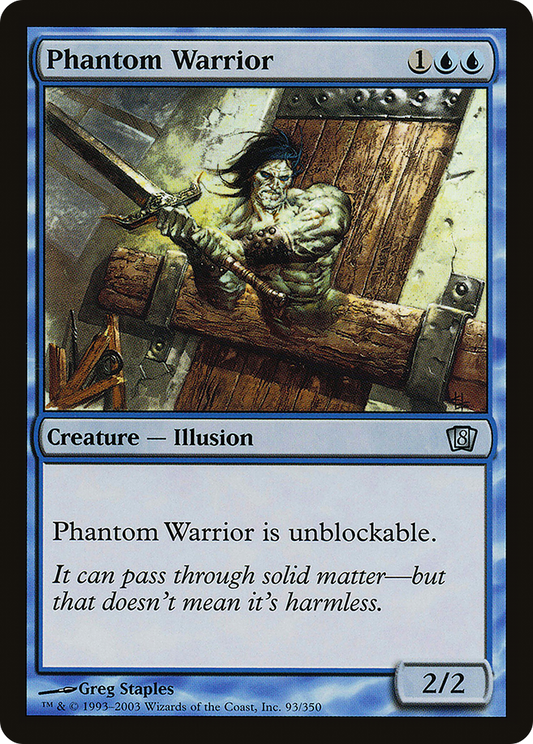 Phantom Warrior (8ED-93★) - Eighth Edition Foil