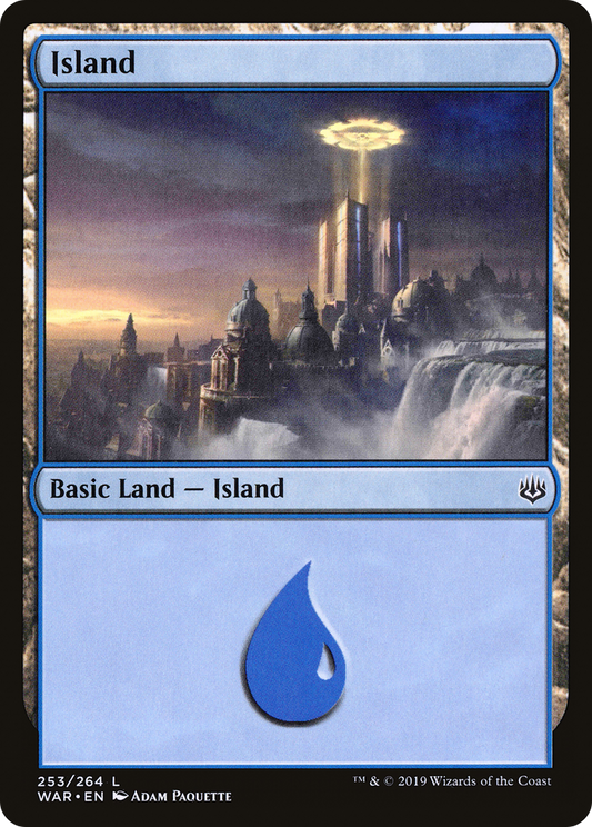 Island (WAR-253) - War of the Spark Foil