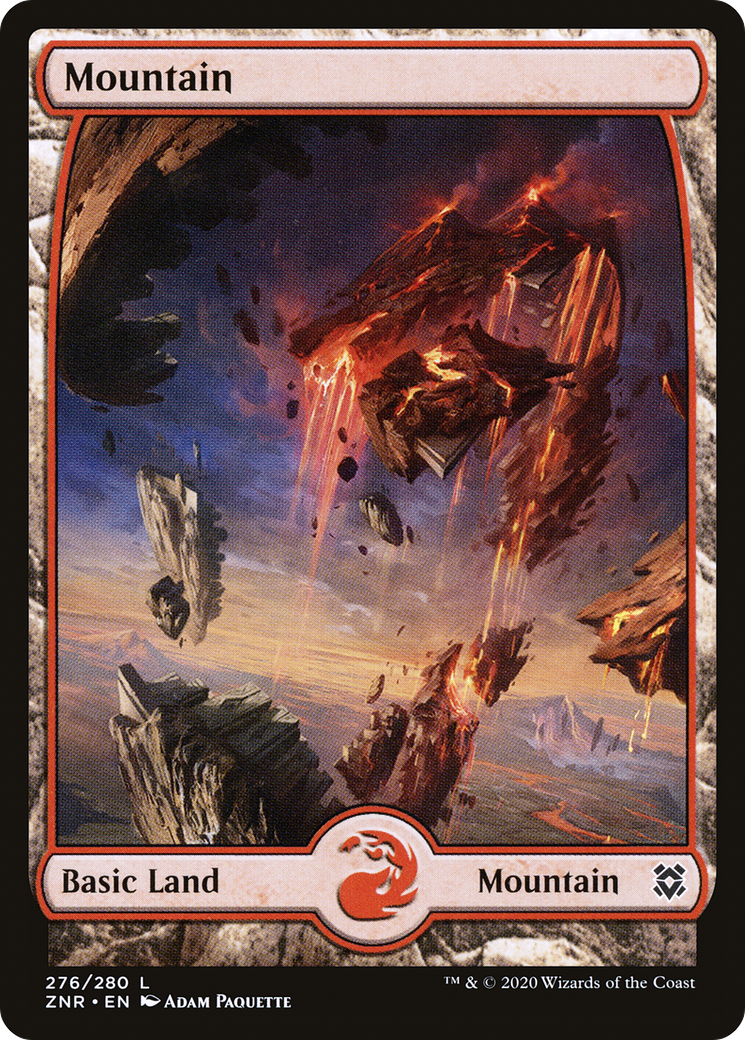 Mountain (ZNR-276) - Zendikar Rising: (Full Art) Foil