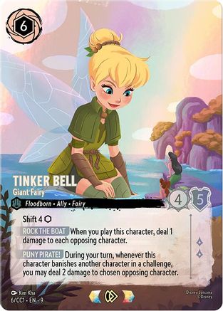 (006)  Tinker Bell - Giant Fairy (6/CC1) - Disney Lorcana Promo Cards  Holofoil