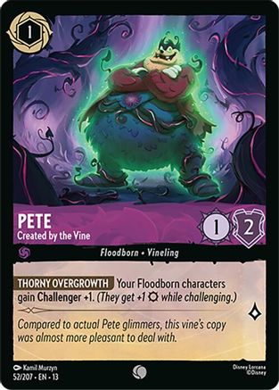 (052/204)  Pete - Created by the Vine - Attack of the Vine!  Normal