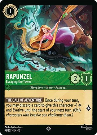 (095/204)  Rapunzel - Escaping the Tower - Attack of the Vine!  Normal