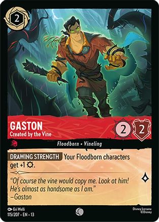 (115/204)  Gaston - Created by the Vine - Attack of the Vine!  Normal