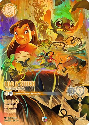 (244/204)  Lilo & Stitch - Fun-Loving Friends (Iconic) - Attack of the Vine!  Holofoil