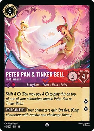 (060/204)  Peter Pan & Tinker Bell - Fast Friends - Attack of the Vine!  Cold Foil