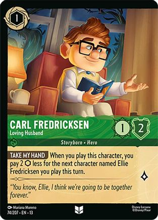 (074/204)  Carl Fredricksen - Loving Husband (Foil) - Attack of the Vine!  Cold Foil