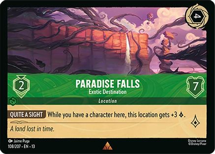 (108/204)  Paradise Falls - Exotic Destination - Attack of the Vine!  Cold Foil