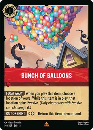 (140/204)  Bunch of Balloons - Attack of the Vine!  Cold Foil