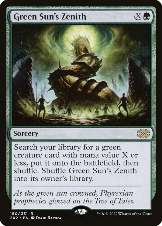 Green Sun's Zenith (2X2-150) - Double Masters 2022 Foil