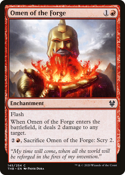 Omen of the Forge (THB-145) - Theros Beyond Death Foil