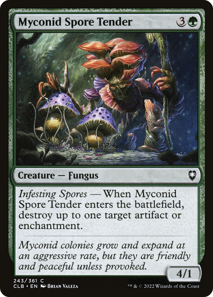 Myconid Spore Tender (CLB-243) - Commander Legends: Battle for Baldur's Gate Foil