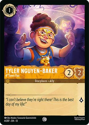(004/204)  Tyler Nguyen-Baker - 4*Town Fan - Attack of the Vine!  Normal