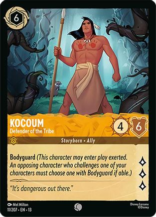 (011/204)  Kocoum - Defender of the Tribe - Attack of the Vine!  Cold Foil