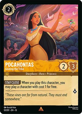 (012/204)  Pocahontas - Guiding the Tribe - Attack of the Vine!  Normal