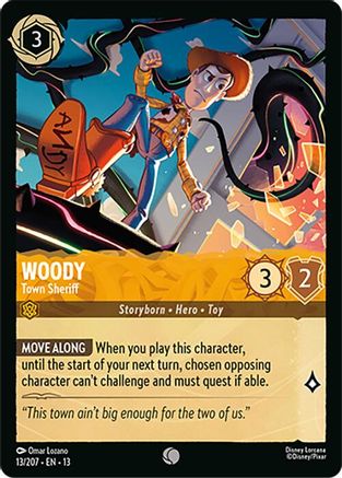 (013/204)  Woody - Town Sheriff - Attack of the Vine!  Cold Foil