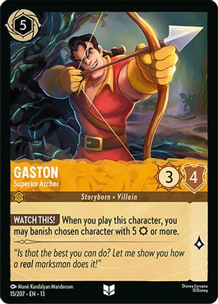 (015/204)  Gaston - Superior Archer - Attack of the Vine!  Normal