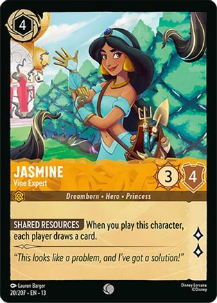 (020/204)  Jasmine - Vine Expert - Attack of the Vine!  Normal
