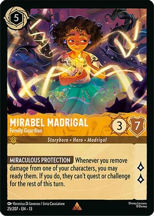 (025/204)  Mirabel Madrigal - Family Guardian - Attack of the Vine!  Cold Foil