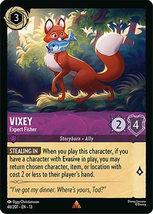 (046/204)  Vixey - Expert Fisher - Attack of the Vine!  Cold Foil