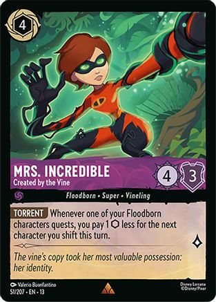 (051/204)  Mrs. Incredible - Created by the Vine - Attack of the Vine!  Normal