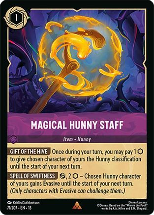 (071/204)  Magical Hunny Staff - Attack of the Vine!  Cold Foil