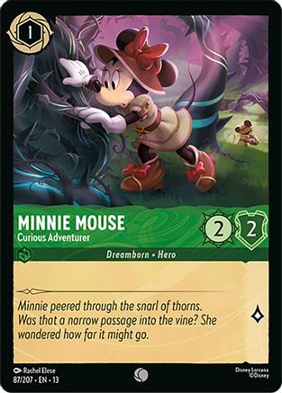 (087/204)  Minnie Mouse - Curious Adventurer - Attack of the Vine!  Normal