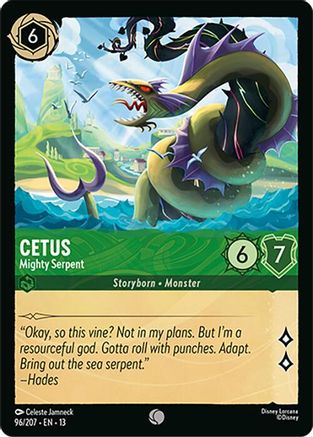 (096/204)  Cetus - Mighty Serpent - Attack of the Vine!  Cold Foil