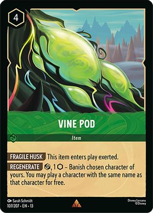 (107/204)  Vine Pod - Attack of the Vine!  Cold Foil