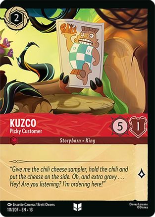 (111/204)  Kuzco - Picky Customer (Foil) - Attack of the Vine!  Cold Foil