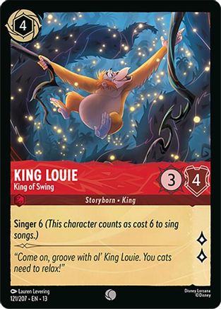 (121/204)  King Louie - King of Swing - Attack of the Vine!  Cold Foil