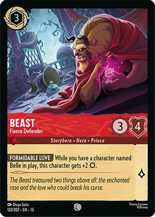 (122/204)  Beast - Fierce Defender - Attack of the Vine!  Cold Foil