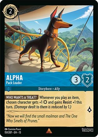 (151/204)  Alpha - Pack Leader - Attack of the Vine!  Cold Foil