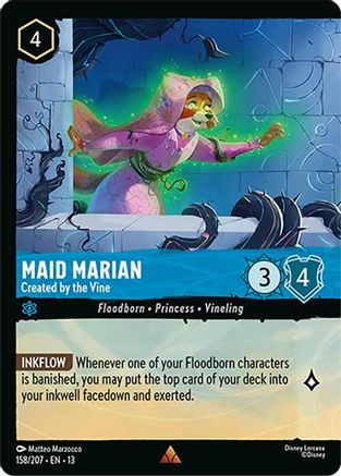 (158/204)  Maid Marian - Created by the Vine (Foil) - Attack of the Vine!  Cold Foil