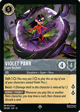 (176/204)  Violet Parr - Super Resilient - Attack of the Vine!  Normal