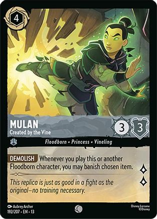 (192/204)  Mulan - Created by the Vine - Attack of the Vine!  Normal