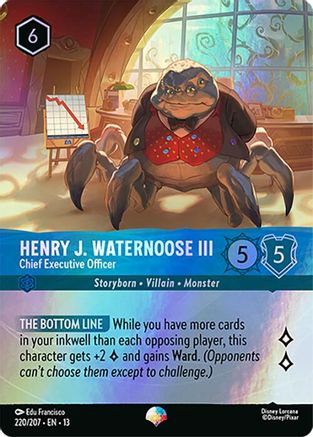 (220/204)  Henry J. Waternoose III - Chief Executive Officer (Epic) - Attack of the Vine!  Holofoil