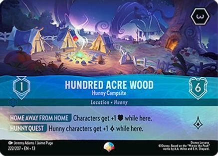 (222/204)  Hundred Acre Wood - Hunny Campsite (Epic) - Attack of the Vine!  Holofoil