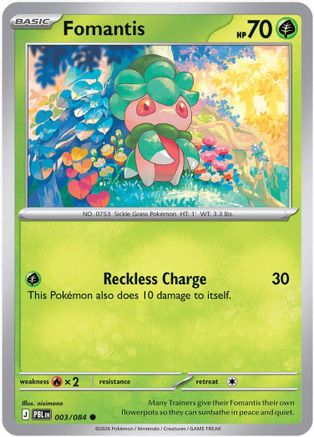 Fomantis (3/084) - ME05 Pitch Black  - Common