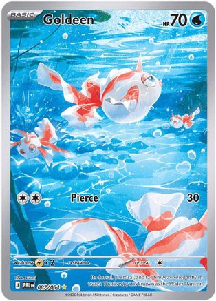 Goldeen (87/084) - ME05 Pitch Black Holofoil - Illustration Rare