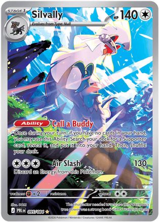Silvally (95/084) - ME05 Pitch Black Holofoil - Illustration Rare